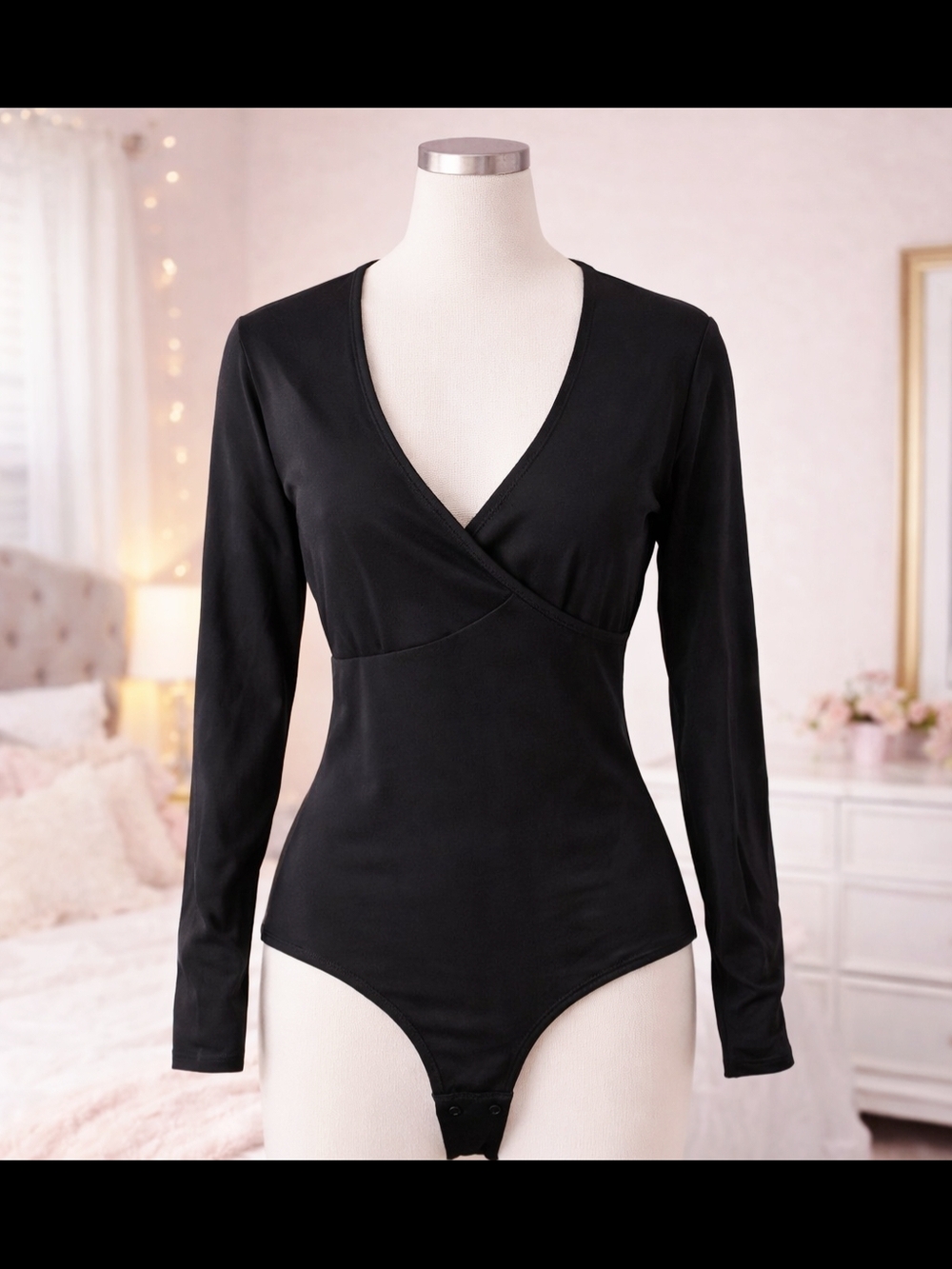 KKP Women's Black Body Suit Size Smaller